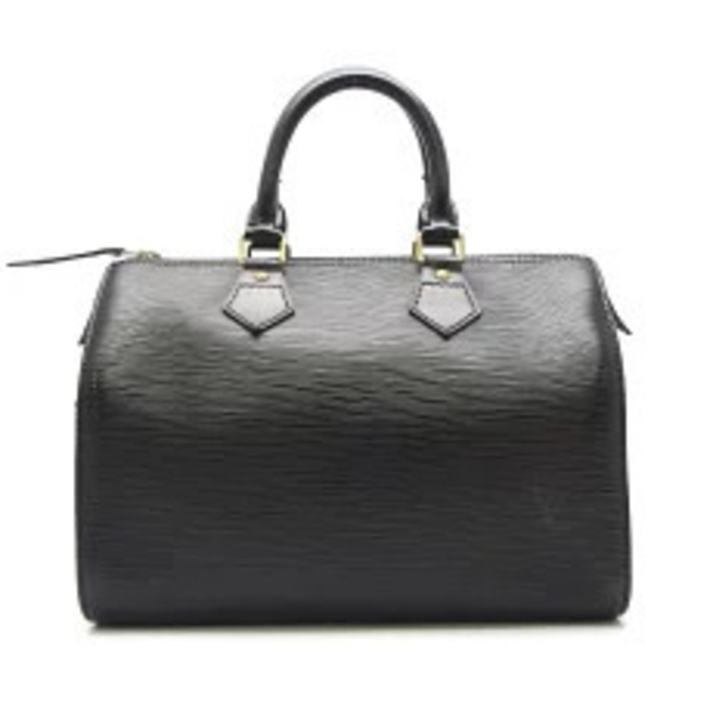 Louis Vuitton Epi Speedy Handbag Leather Black